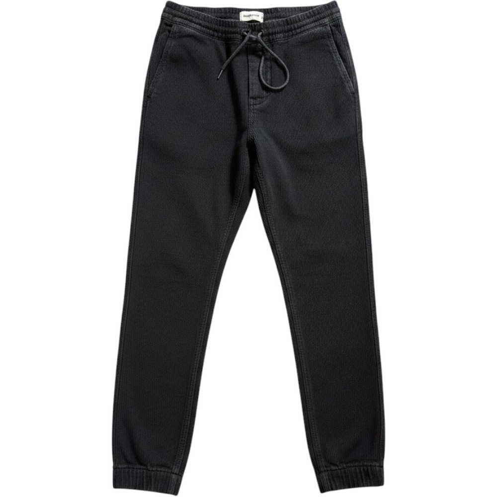 Taylor Stitch Mens Apres Pant Charcoal Waffle Organic Cotton Jogger Pants small